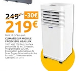 Climatiseur mobile froid seul - Heallux - Mr.Bricolage à Argenteuil Climatiseur mobile froid seul - Heallux en promo chez Mr.Bricolage Argenteuil à 219,00 €