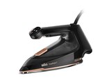 FI 7276 BK, EloxalPlus Bügelsohle, gleichmäßige Dampfverteilung, leichtes Bügeln, Dampfbügeleisen (2,000 Watt, Bügelsohlen-Beschichtung) von BRAUN im aktuellen MediaMarkt Saturn Prospekt für 89,00 €