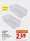 Organiseur de réfrigérateur - LIVARNO HOME - Lidl à Champigny-sur-Marne Organiseur de réfrigérateur - LIVARNO HOME en promo chez Lidl Champigny-sur-Marne à 2,69 €