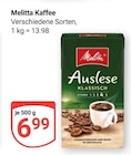 Kaffee Auslese Klassisch Angebote von Melitta bei GLOBUS Koblenz für 6,99 €