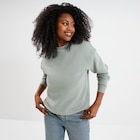 La Halle Paris - Promo Sweat col rond manches longues vert pastel femme Promo Sweat col rond manches longues vert pastel femme à 9,99 € dans le catalogue La Halle à Paris