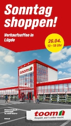 toom Baumarkt Prospekt "Sonntag shoppen!" für Barntrup, 1 Seite, 26.04.2026 - 26.04.2026