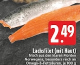 Lachsfilet (mit Haut) bei E center im Prospekt "" für 2,49 €