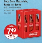 Softdrinks von Coca Cola, Mezzo Mix, Fanta oder Sprite im aktuellen V-Markt Prospekt für 7,49 €