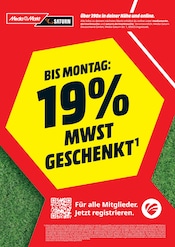 MediaMarkt Saturn ElektromĂ€rkte Prospekt der aktuellen Woche mit 21 Seiten, gĂŒltig von 03.06.2026 bis 08.06.2026, in Pfarrkirchen und Umgebung Aktueller MediaMarkt Saturn ElektromĂ€rkte Prospekt in Pfarrkirchen und Umgebung, "BIS MONTAG: 19% MWST GESCHENKT" mit 21 Seiten, 03.06.2026 - 08.06.2026