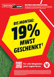 Aktueller MediaMarkt Saturn Prospekt für Schliersee und Ungebung, Seiten zum blättern MediaMarkt Saturn Prospekt BIS MONTAG: 19% MWST GESCHENKT mit Seiten in Schliersee und Umgebung