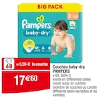 Couches - Pampers en promo chez Carrefour Schiltigheim à 17,60 €