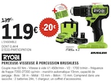 E.Leclerc Le Pian-Médoc - Promo Perceuse-visseuse à percussion Brushless Promo Perceuse-visseuse à percussion Brushless à 119,00 € dans le catalogue E.Leclerc à Le Pian-Médoc