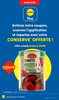Catalogue Lidl de la semaine "XXL GRAND FORMAT MINI PRIX" avec 2 pages, valide du 14/08/2025 au 20/08/2025 pour Barentin et alentours Prospectus Lidl de la semaine "XXL GRAND FORMAT MINI PRIX" avec 2 pages, valide du 14/08/2025 au 20/08/2025 pour Barentin et alentours