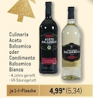 Culinaria Aceto Balsamico oder Condimento Balsamico Bianco Angebote bei Metro Leverkusen für 5,34 €