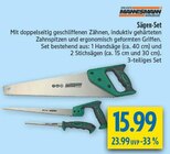 Sägen-Set im diska Prospekt Sägen-Set von Mannesmann im aktuellen diska Prospekt für 15,99 €