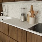 Plan de travail imitation terrazo blanc l. 240 cm en promo chez Brico Dépôt Grasse à 69,90 €