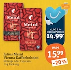 Aktuelle Kaffeebohnen Angebote bei tegut in Würzburg Aktuelles Vienna Kaffeebohnen Angebot bei tegut in Würzburg ab 14,99 €