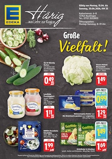 Aktueller EDEKA Reutlingen Prospekt EDEKA Prospekt Reutlingen "Aktuelle Angebote" mit 2 Seiten