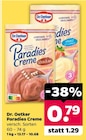 Paradies Creme von Dr. Oetker für 0,79 € bei Netto mit dem Scottie im Angebot Paradies Creme von Dr. Oetker im aktuellen Netto mit dem Scottie Prospekt