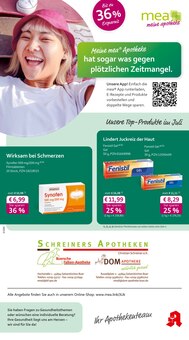 Aktueller mea - meine apotheke Prospekt "Unsere Juli-Angebote" für Gelsenkirchen Aktueller mea - meine apotheke Prospekt für Gelsenkirchen mit Seiten