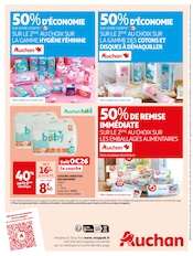 Promos Cotons Démaquillants dans le catalogue "De bons produits pour de bonnes raisons" de Auchan Hypermarché à la page 20