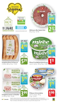 Wurst im EDEKA Prospekt "Aktuelle Angebote" mit 55 Seiten (Ulm)