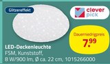 LED-Deckenleuchte von Clever pick im aktuellen ROLLER Prospekt für 7,99 €