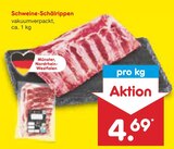 Schweine-Schälrippen Angebote bei Netto Marken-Discount Mettmann für 4,69 €