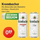 Pils im Angebot bei Trink und Spare in Oberhausen Pils Angebote von Krombacher bei Trink und Spare Oberhausen für 0,89 €