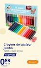 Crayons de couleur jumbo en promo chez Action Beauvais à 0,89 €