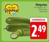 Minigurken im EDEKA Prospekt Minigurken von Von Hieren Regional im aktuellen EDEKA Prospekt für 2,49 €