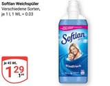 Weichspüler im Angebot bei GLOBUS in Krefeld Weichspüler Angebote von Softlan bei GLOBUS Krefeld für 1,29 €