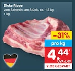 Aktuelles Dicke Rippe Angebot bei Netto Marken-Discount in Leipzig ab 4,44 €