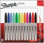 12 Marqueurs Pointe Fine Assortis - SHARPIE dans le catalogue Intermarché Hyper
