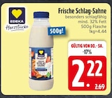 Frische Schlag-Sahne Angebote von EDEKA Herzstücke bei EDEKA Kaufbeuren für 2,22 €