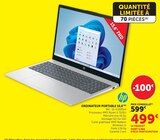 Ordinateur portable 15.6 - HP - Hyper U à Angers Ordinateur portable 15.6 - HP en promo chez Hyper U Angers à 499,00 €