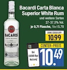 Carta Blanca Superior White Rum im EDEKA Prospekt Carta Blanca Superior White Rum von Bacardi im aktuellen EDEKA Prospekt für 10,49 €