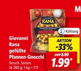 gefüllte Pfannen-Gnocchi Angebote von Giovanni Rana bei Lidl Bad Oeynhausen für 1,99 €