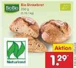 Bio Dinkelbrot im Angebot bei Netto Marken-Discount in Ulm Bio Dinkelbrot Angebote von BioBio bei Netto Marken-Discount Ulm für 1,29 €
