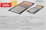 Lattenrost von  im aktuellen XXXLutz Möbelhäuser Prospekt für 249,00 €