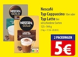 Nescafé Typ Cappuccino oder Typ Latte bei famila Nordost im Prospekt "" für 5,00 €