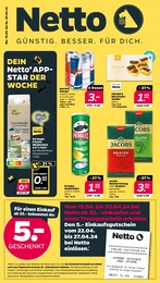 Netto mit dem Scottie Prospekt: "Günstig. Besser. Für Dich.", 32 Seiten, 15.04.2024 - 20.04.2024