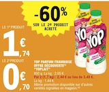 E.Leclerc Le Breuil - Promo YOP PARFUM FRAMBOISE OFFRE DÉCOUVERTE Promo YOP PARFUM FRAMBOISE OFFRE DÉCOUVERTE à 0,70 € dans le catalogue E.Leclerc à Le Breuil
