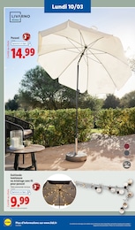 Offre Parasol dans le catalogue Lidl du moment à la page 58