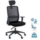 Fauteuil de bureau SCOTT - accoudoirs réglables - appuie-tête réglable - noir - Bureau Vallée Fauteuil de bureau SCOTT - accoudoirs réglables - appuie-tête réglable - noir à 219,00 € dans le catalogue Bureau Vallée