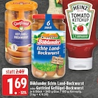 EDEKA - Echte Land-Bockwurst oder Geflügel-Bockwurst Angebot im Prospekt Echte Land-Bockwurst oder Geflügel-Bockwurst bei EDEKA im Prospekt "" für 1,69 €