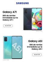 Catalogue Bon plan à Toulon, avec 1 pages Prospectus Bon plan à Toulon, "Galaxy A71 & A51", 1 pages, 20/04/2020 - 30/05/2020