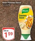GLOBUS - Pommes Sauce Angebot im Prospekt Pommes Sauce bei GLOBUS im Prospekt "" für 1,59 €