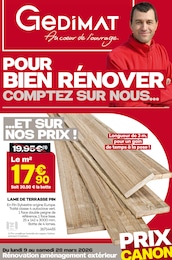Catalogue Gedimat "POUR BIEN RÉNOVER, COMPTEZ SUR NOUS…" à Les Vans et alentours, 16 pages, 09/03/2026 - 28/03/2026