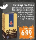 prodomo gemahlener Bohnenkaffee Angebote von Dallmayr bei E center Kleve für 6,99 €