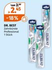Zahnbürste Professional von DR. BEST für 2,45 € bei Müller im Angebot Zahnbürste Professional von DR. BEST im aktuellen Müller Prospekt