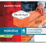 Saumon fumé Norvège - DELPEYRAT - Intermarché Super à Nanterre Saumon fumé Norvège - DELPEYRAT en promo chez Intermarché Super Nanterre à 3,96 €