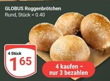 Aktuelles Roggenbrötchen Angebot bei GLOBUS in Krefeld ab 1,65 €