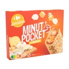 Pizzas Minut'Pocket - CARREFOUR SENSATION - Carrefour à Versailles Pizzas Minut'Pocket - CARREFOUR SENSATION en promo chez Carrefour Versailles à 2,99 €